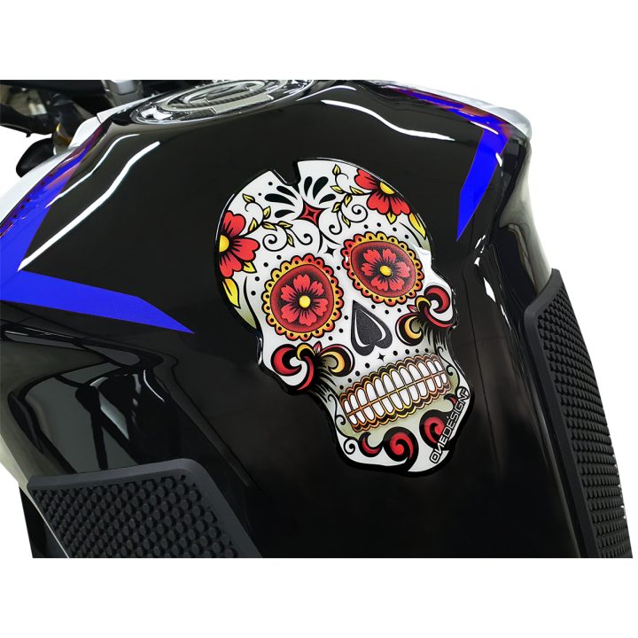 Tankpad Skull Rød/hvid ONEDESIGN – billede 3