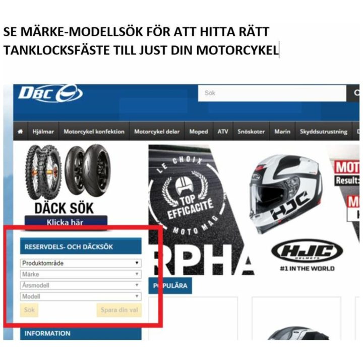 Tankringbeslag BF38 Givi Tanklock / TanklockED-väskor – billede 2