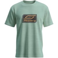 TEE CREST HEATHER DUSTY SAGE XL SLIPPERY
