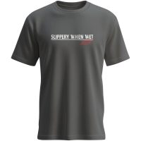TEE SLIPPERY WHEN WET CHARCOAL LG