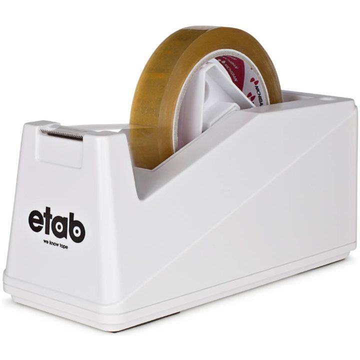 Tejpeholder Bordmodel Hvid ETAB TAPEHOLDER 103 19MMX66M – billede 2
