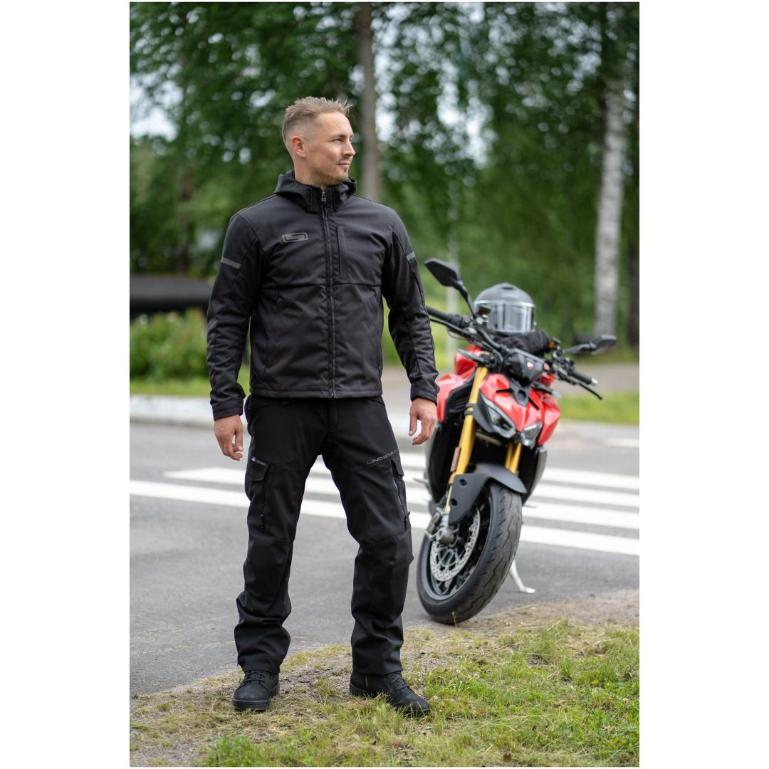 Tekstiljakke Hamra Sort Lindstrands 46 – billede 4