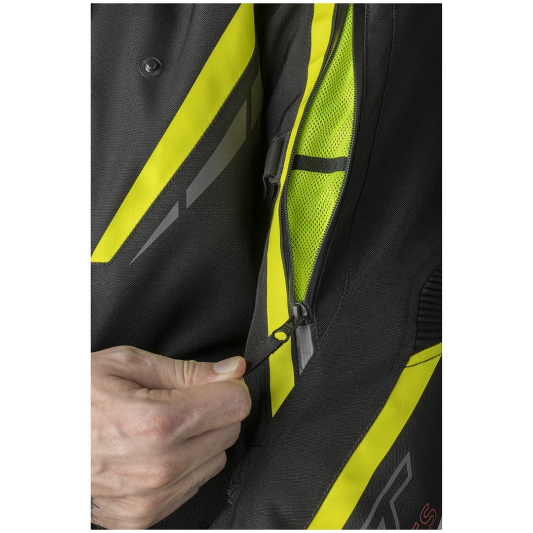 Tekstiljakke Pro Series Paragon D3O Sort Neongul RST XXXL – billede 5