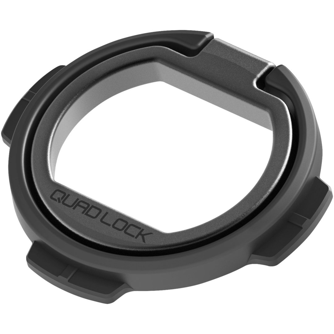Telefonring/stativ Gun Metal Quad Lock Alla Quad Lock-fodral och universaladaptrar