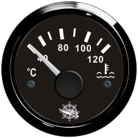 Temperaturmåler Vand 40-120° 12 24V Sort Osculati