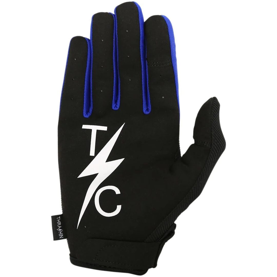 THRASHIN SUPPLY CO. MC-Handsker Stealth Kort Sort/Blå Medium – billede 2