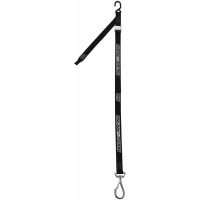 TIEDOWN 1-1/2" W/ SWIVEL HOOK BLK MOOSE RACING