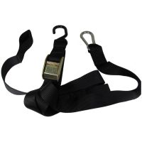 Tiedowns 1.5" With Ass. Loop&coated S-Hook (2pcs) -Black TMV