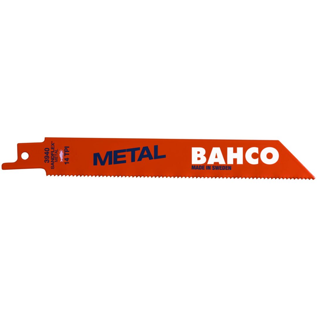 Tigersågblad Metall Sandflex Bimetall Sats 100 pack BAHCO 300 mm / Tænder pr. tomme: 14 / Form: ST