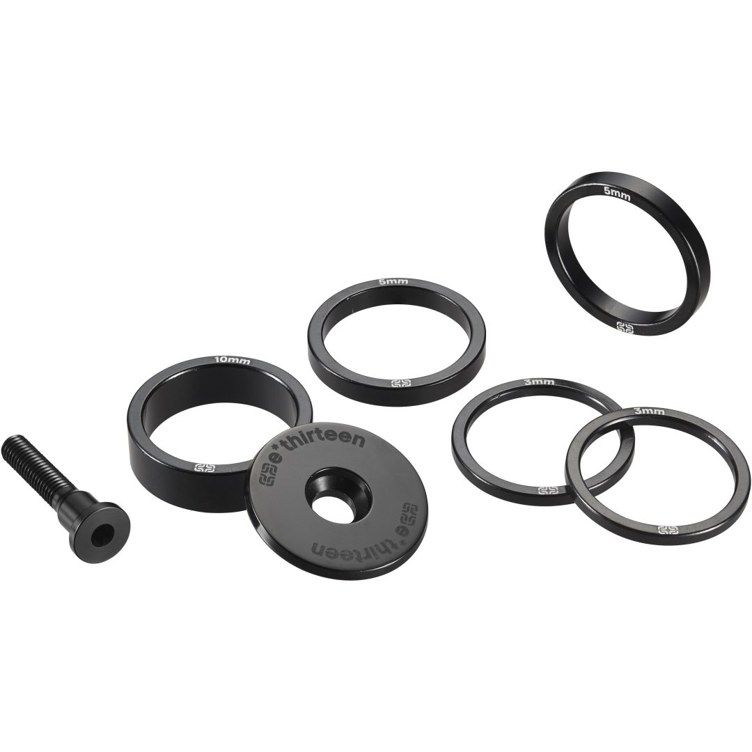 Tilbehør Top Cap & Headset Spacer Kit Sort E*THIRTEEN – billede 2