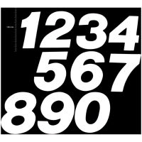 TMV MX Digits 150mm White '8' (3pcs)