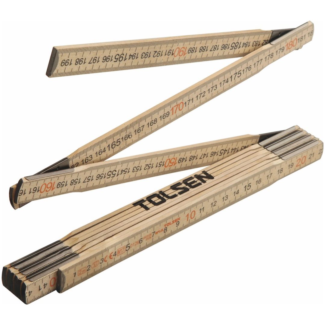 Tommestok, 2 m TOLSEN