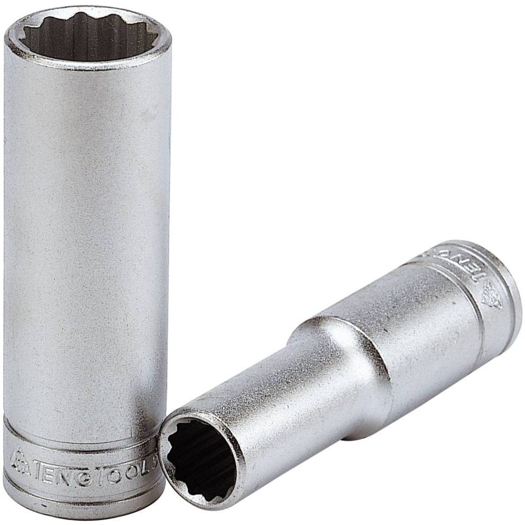 Top med 1/2" firkantfæste M120610-C / M120636-C Teng Tools LANG TOP 1/2 10MM 12-KANT