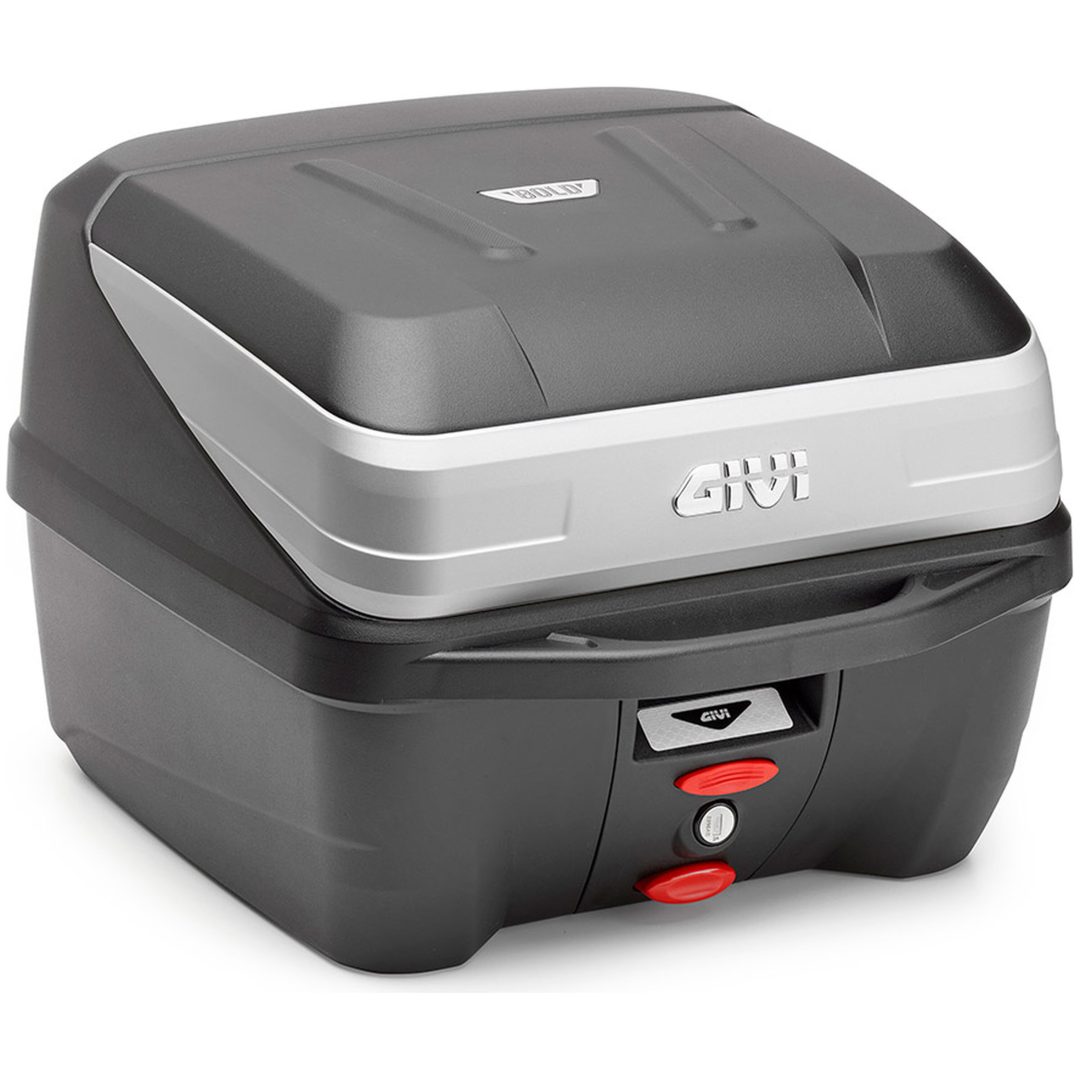 Topboks B32 BOLD Monolock 32L Sort Børstet sølv Givi 32 liter