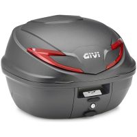 Topboks B39 Monolock 39 liter Sort Rød Givi