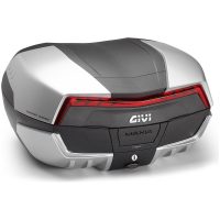 Topboks Maxia 5 Sort Rød Aluminium-effekt Givi