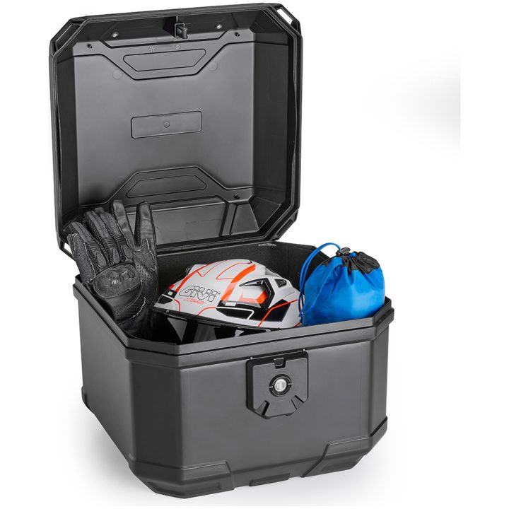 Topboks Monolock Bernina Sort Aluminium Givi 38 liter – billede 3
