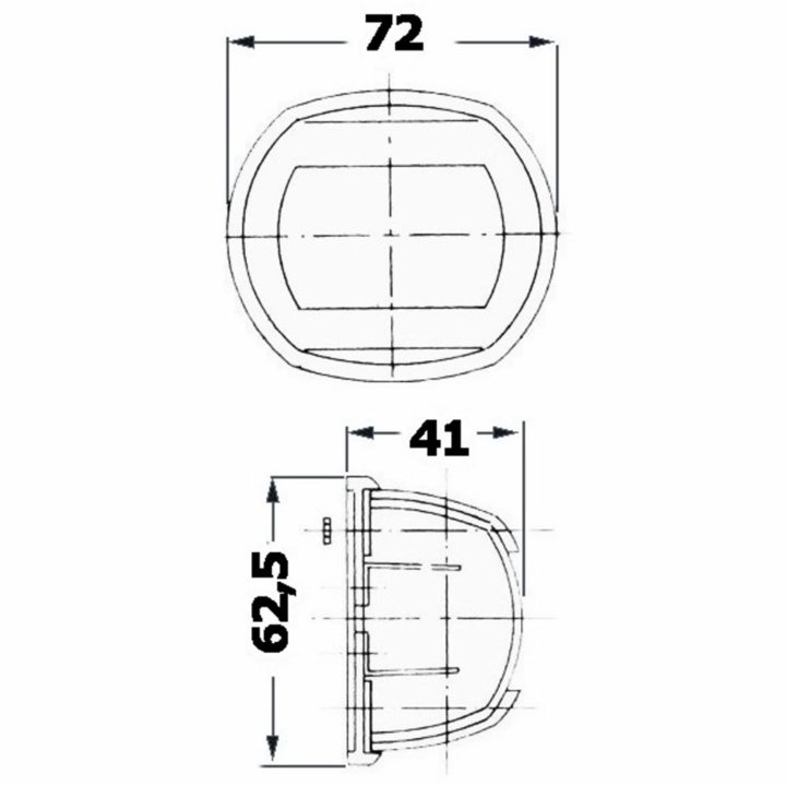 Toplanterne Compact 12 SS Rustfrit Stål Osculati – billede 2