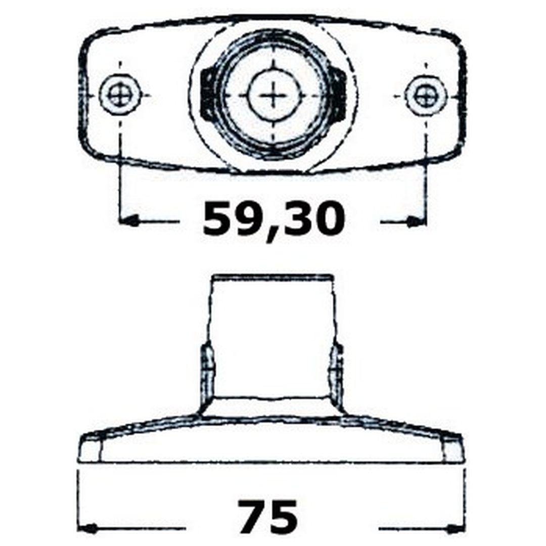 Toplanterne Evoled Hvid 360° Osculati – billede 2