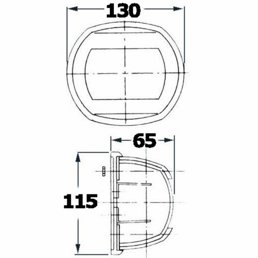 Toplanterne Maxi 20 SS 225° Rustfrit Stål Osculati – billede 2