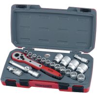 Topnøglesæt med 1/2" firkantfæste T1221 / T1221-6 Teng Tools