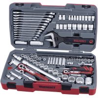 Topnøglesæt med 1/4", 3/8" og 1/2" firkantfæste TM127 Teng Tools