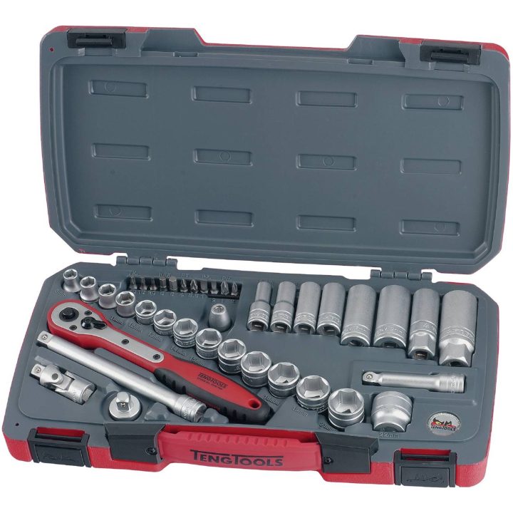 Topnøglesæt med 3/8" firkantfæste T3839 Teng Tools Topnøglesæt 3/8 T3839 – billede 2