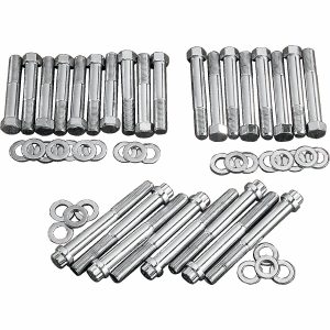 Topstykke Bolt Kit Stål Krom Sølv COLONY
