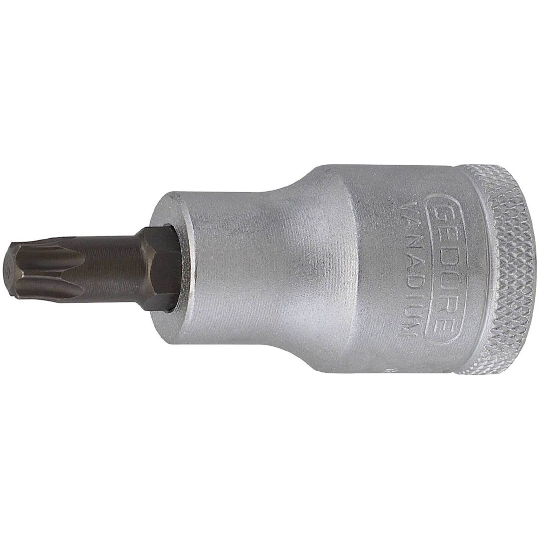 Torx-top med 1/2" firkantfæste INX 19 GEDORE TOPNØGLE 1/2 ITX 19 T-30