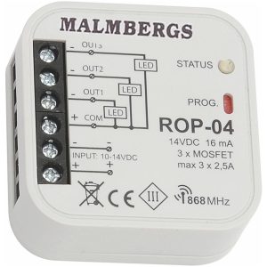 Trådløs modtager, 868,32MHz MALMBERGS