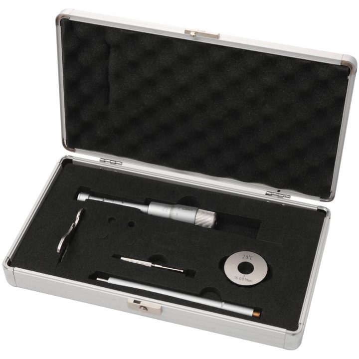 Trepunktsmikrometer MPA 16 / 20 / 25 / 30 / 40 / 50 / 63 / 75 / 88 / 100 / Sæt LIMIT TREPUNKTSMIKROMETER 16-20MM – billede 3