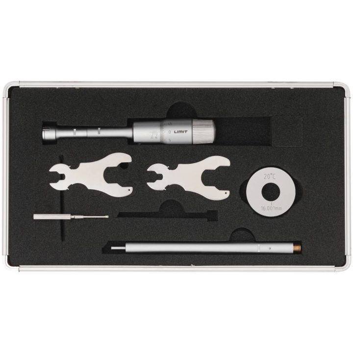Trepunktsmikrometer MPA 16 / 20 / 25 / 30 / 40 / 50 / 63 / 75 / 88 / 100 / Sæt LIMIT TREPUNKTSMIKROMETER 16-20MM – billede 2