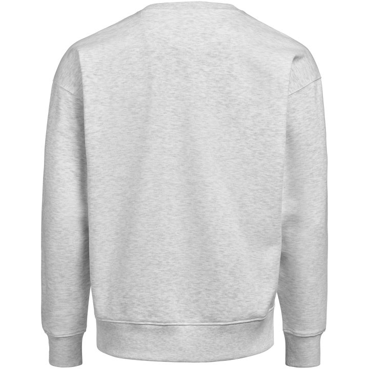 Tröja Crewneck Loose Fit Gråmelerad Untagged Movement – billede 3