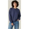 Tröja Crewneck Loose Fit Marinblå Untagged Movement – miniature 2