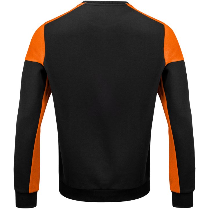Tröja Crewneck Svart/orange Printer PRIME XS – billede 4