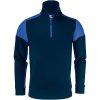 Tröja Halfzip Marinblå/koboltblå Printer PRIME XS – miniature 1