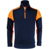 Tröja Halfzip Marinblå/neonorange Printer PRIME XS – miniature 1