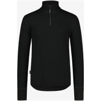 Tröja Merino Zip-Neck svart L Svala