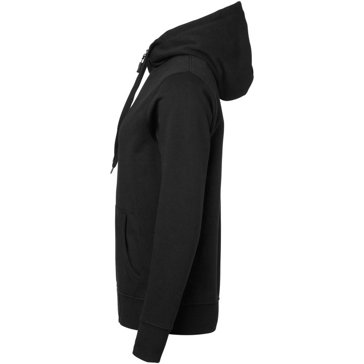 Trøje 186 Sweat m/hel lynlås Sort Top Swede XS – billede 4