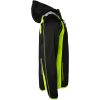 Trøje 276 Hel-lynlås med fast hætte Sort/Fluor Gul Top Swede XS – miniature 2