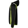 Trøje 276 Hel-lynlås med fast hætte Sort/Fluor Gul Top Swede XS – miniature 4
