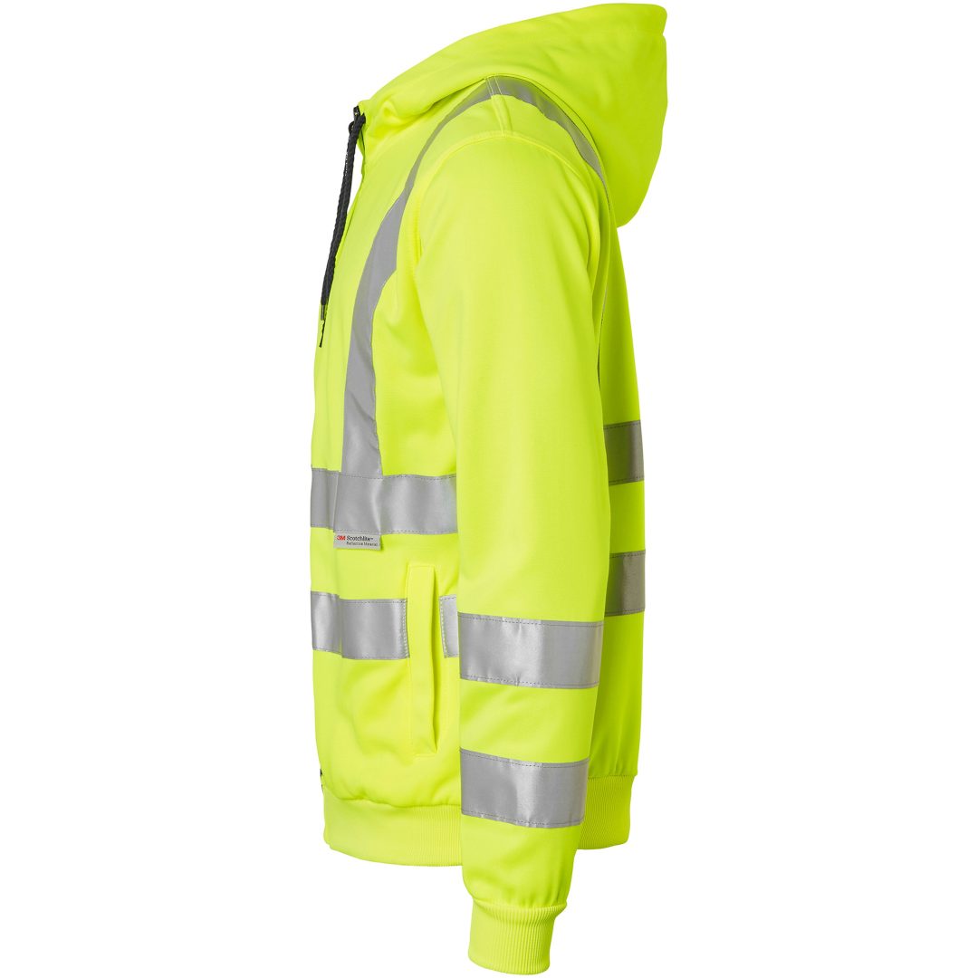 Trøje 4429 Hel-zip Fluorescerende Orange Top Swede XS – billede 4