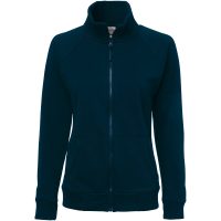Trøje 506 Sweat m/ gennemgående lynlås Marineblå Top Swede