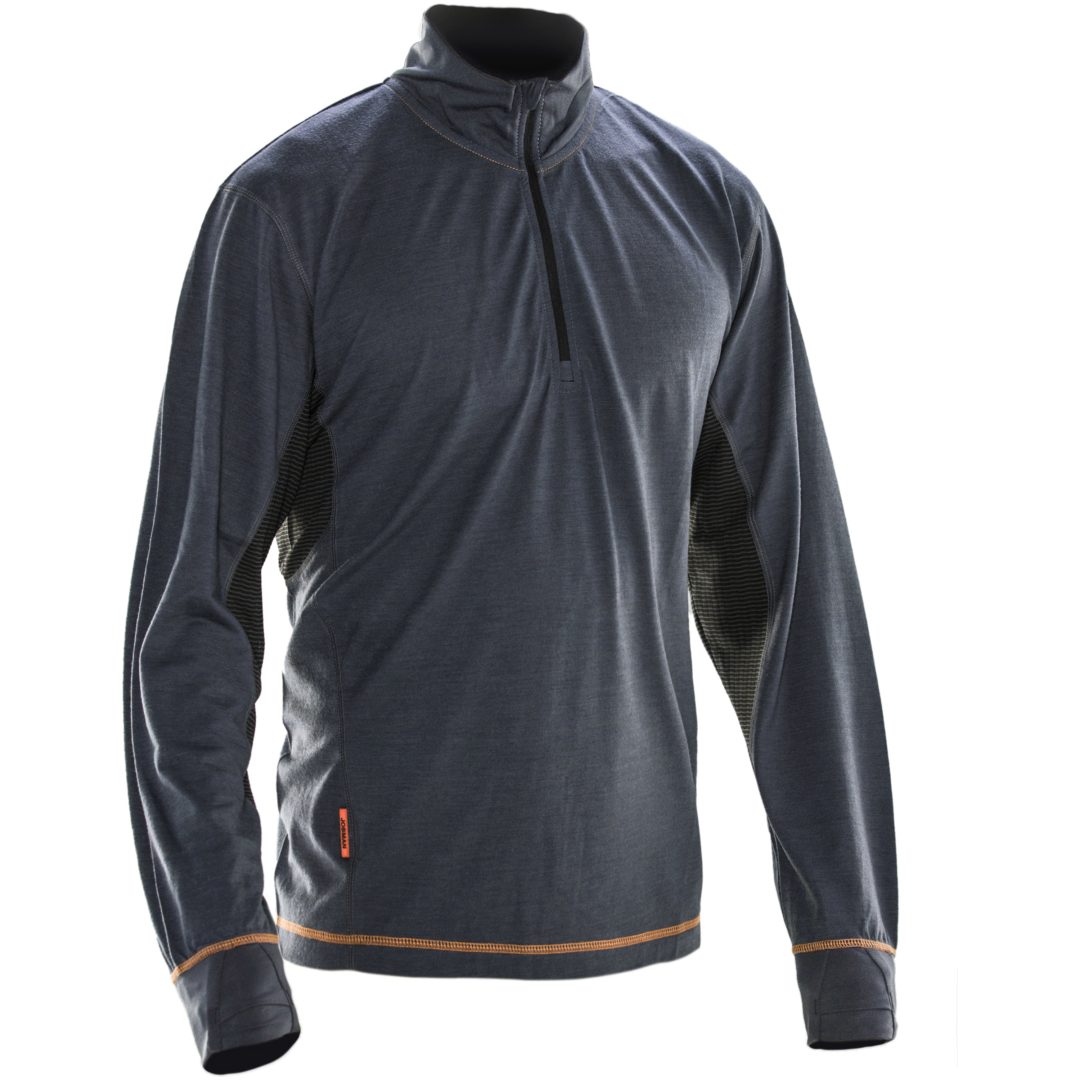 Trøje Dry-tech™ Merinould 5596 Advanced Mørkegrå/Sort Jobman XXXL