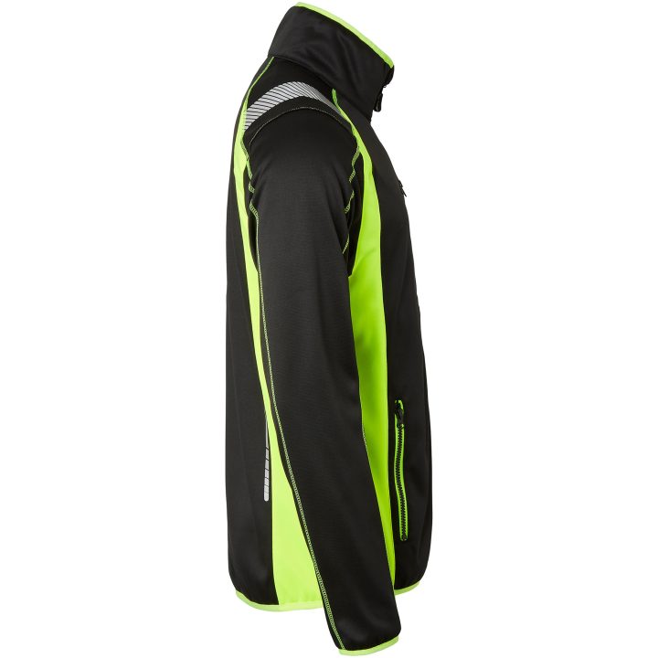 Trøje Hel-zip Sort/Fluorescerende Gul Top Swede XS – billede 2