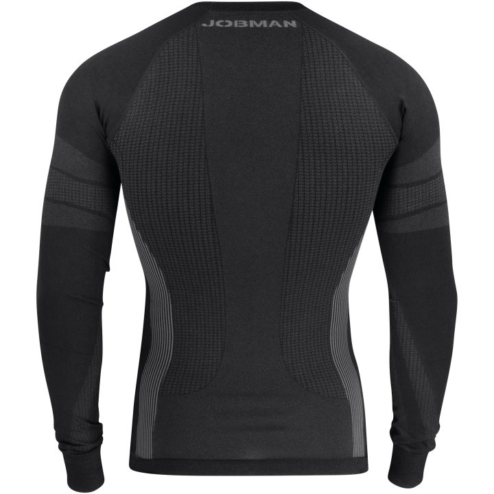 Trøje Next to Skin 5580 Advanced Mørkegrå/Sort Jobman Large – billede 2