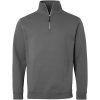 Trøje Sweat Halv-zip Mørkegrå Top Swede XS – miniature 1