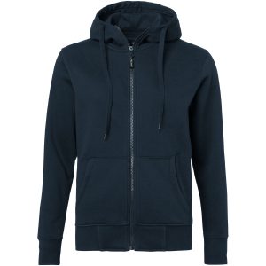 Trøje Sweat m/lynlås og hætte Navy Top Swede