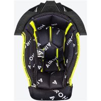 Twist 3 Crown padding Black/white + black sup., S 10+15mm Airoh