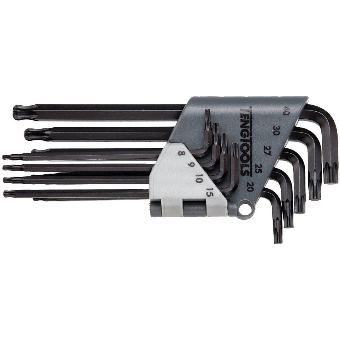 TX-nøgler i sæt 1479TX1 Teng Tools TX-NØGLESÆT KUGLE 1479TX1